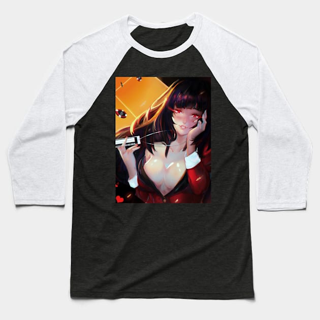 Jabami Yumeko Baseball T-Shirt by H-Battousai